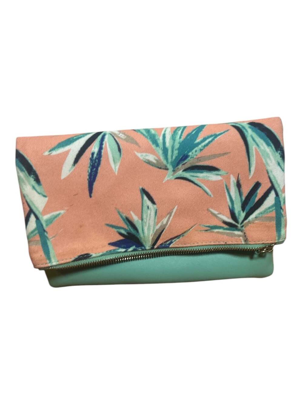 Rachel Pally Tropical Floral Foldover Reversible Clutch